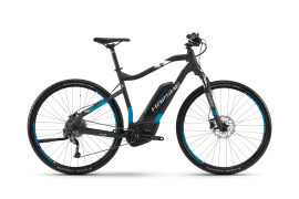 Электровелосипед Haibike Sduro Cross 5.0 men 500Wh 9s Alivio Серый с Голубым original 2017